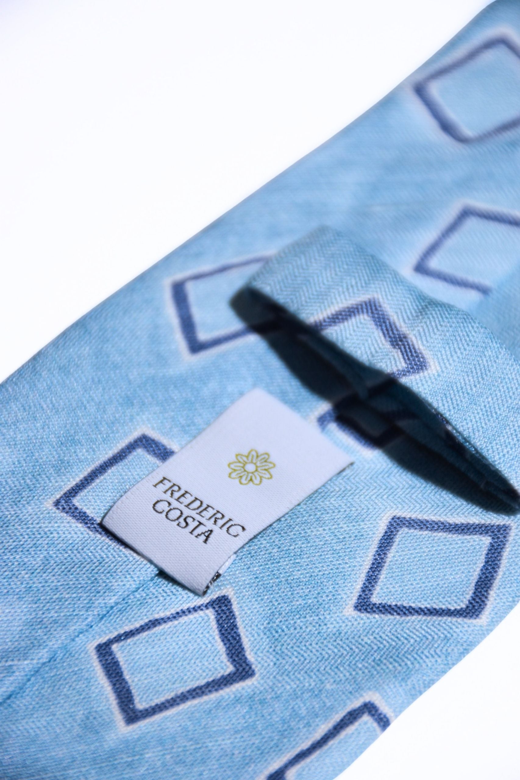 CRAVATE FERRANO BLEU CIEL- SS25-CRAFER-BL