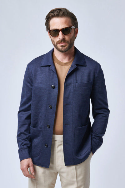 Work jacket Loris - été jersey bleu