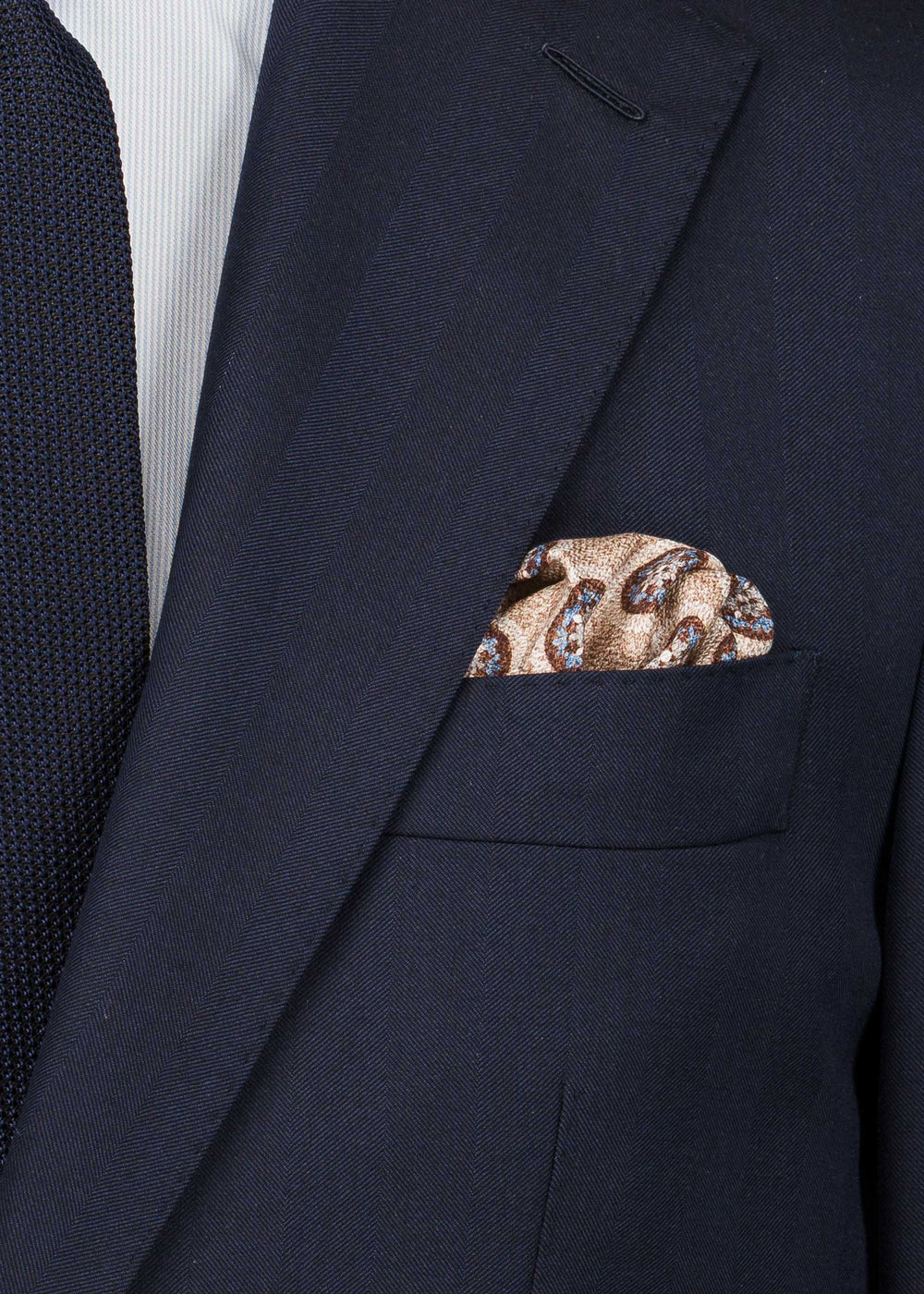 Vincenzo Pocket Square - PO08SI-BGM034