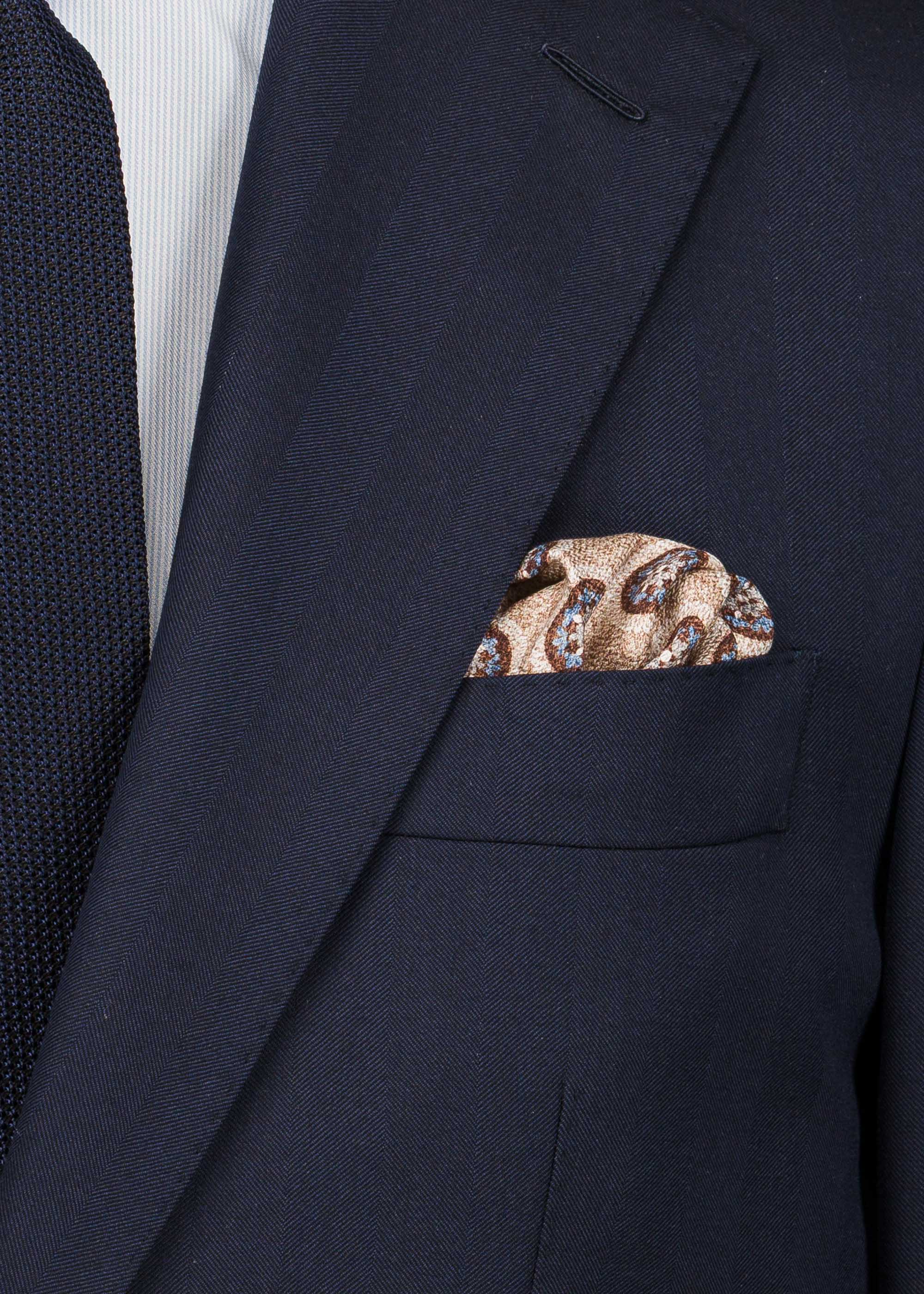 Vincenzo Pocket Square - PO08SI-BGM034