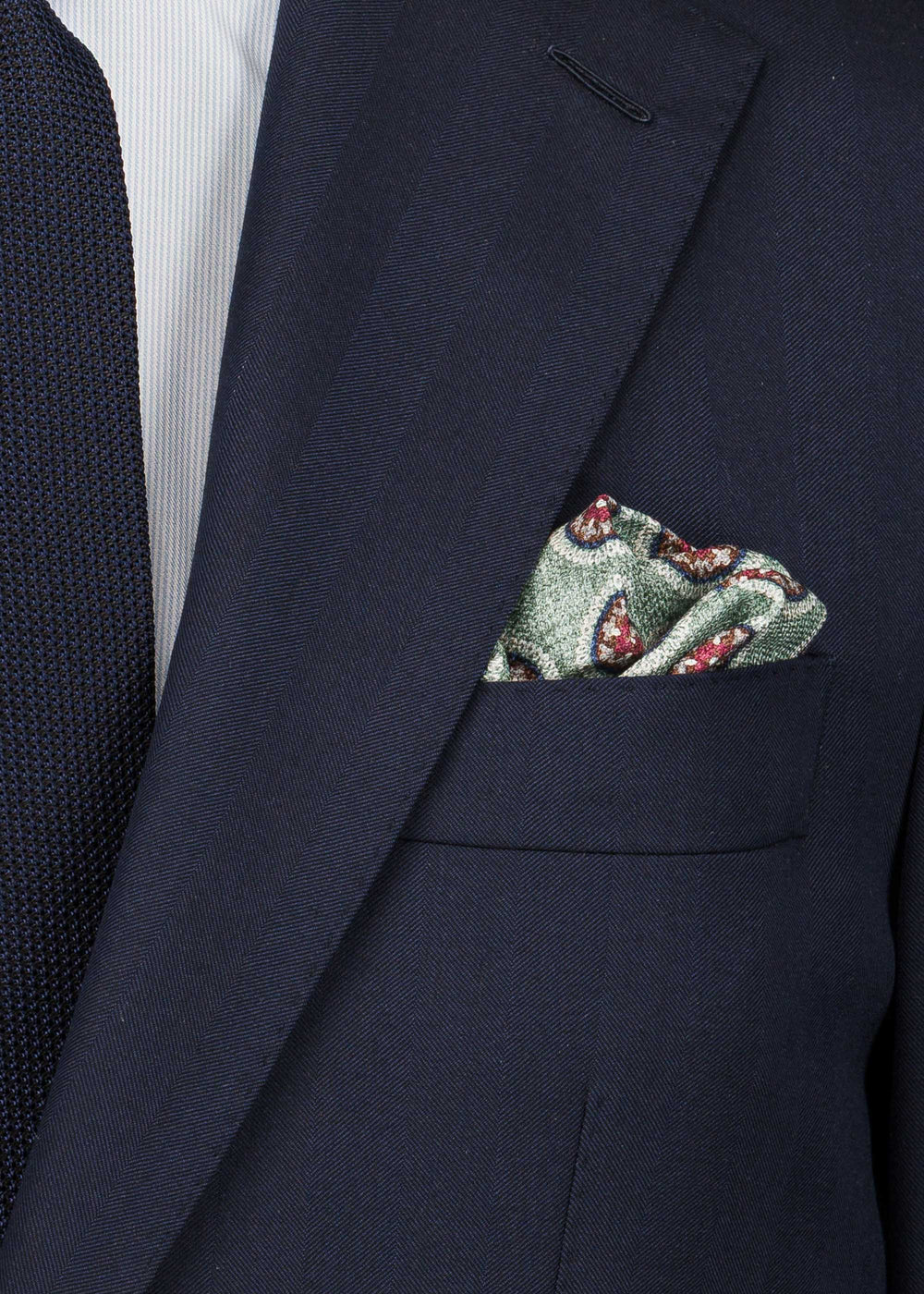 Vincenzo Pocket Square - PO08SI-VTM035