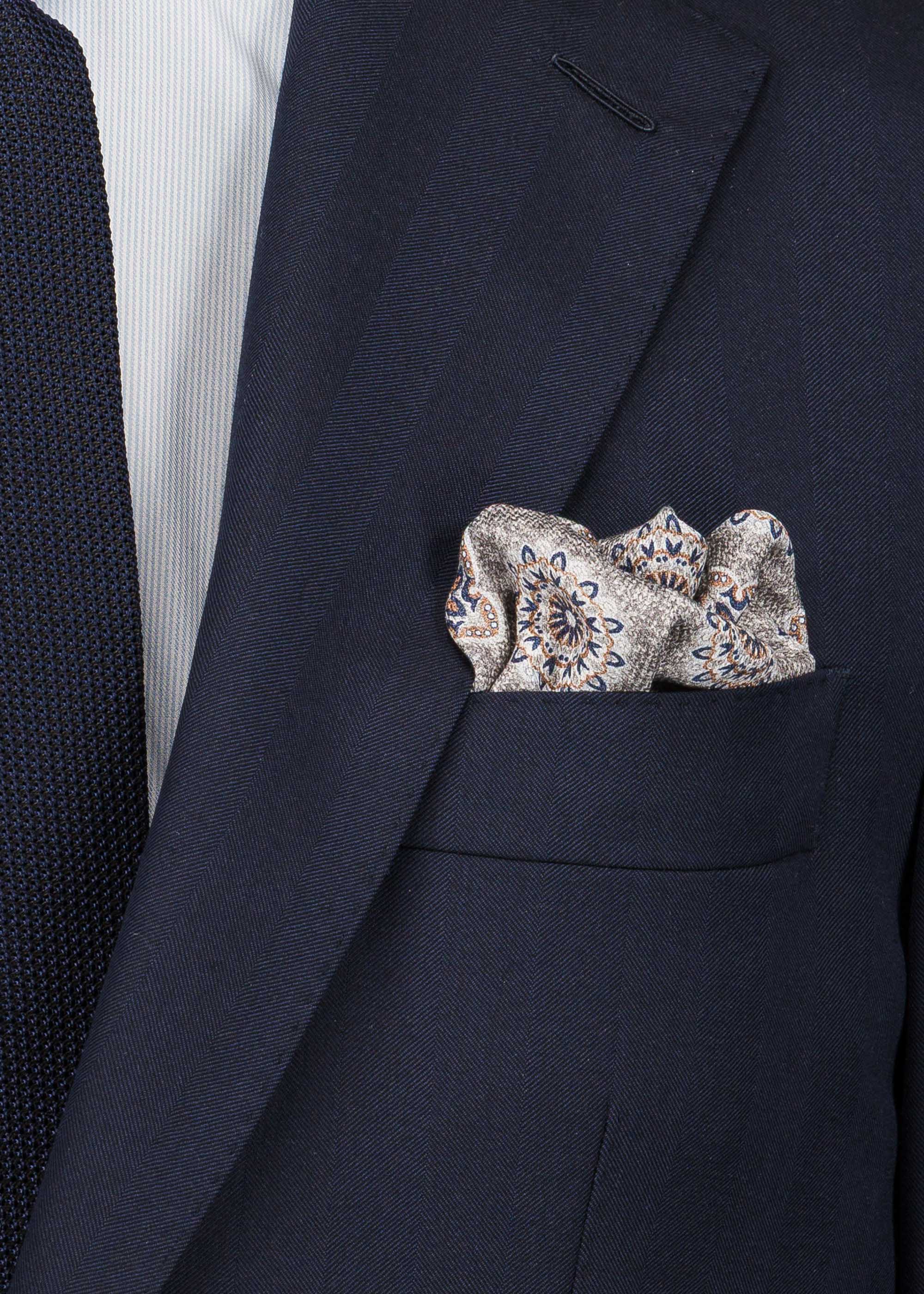 Adele Pocket Square - PO12SI-GRM049