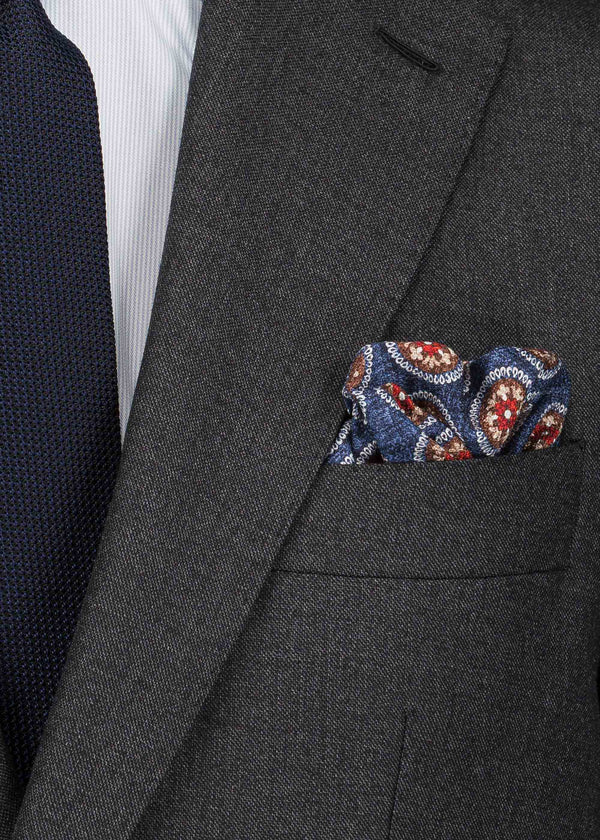 Vincenzo Pocket Square - PO08SI-BEM036