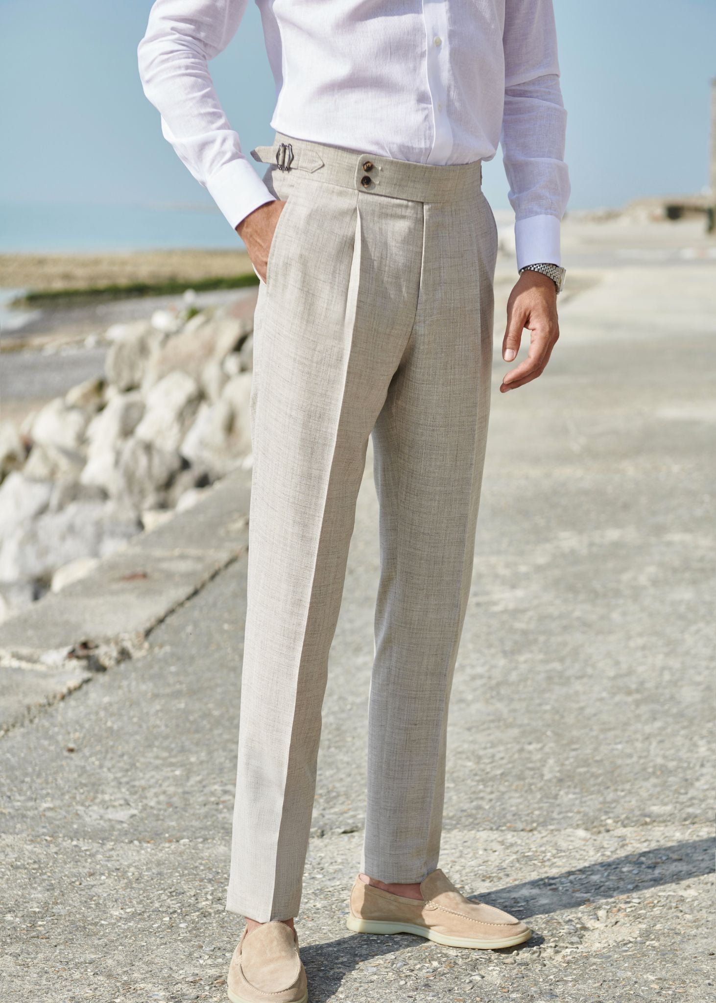 Pantalon NOCI beige - SS25-PANNOC-BE
