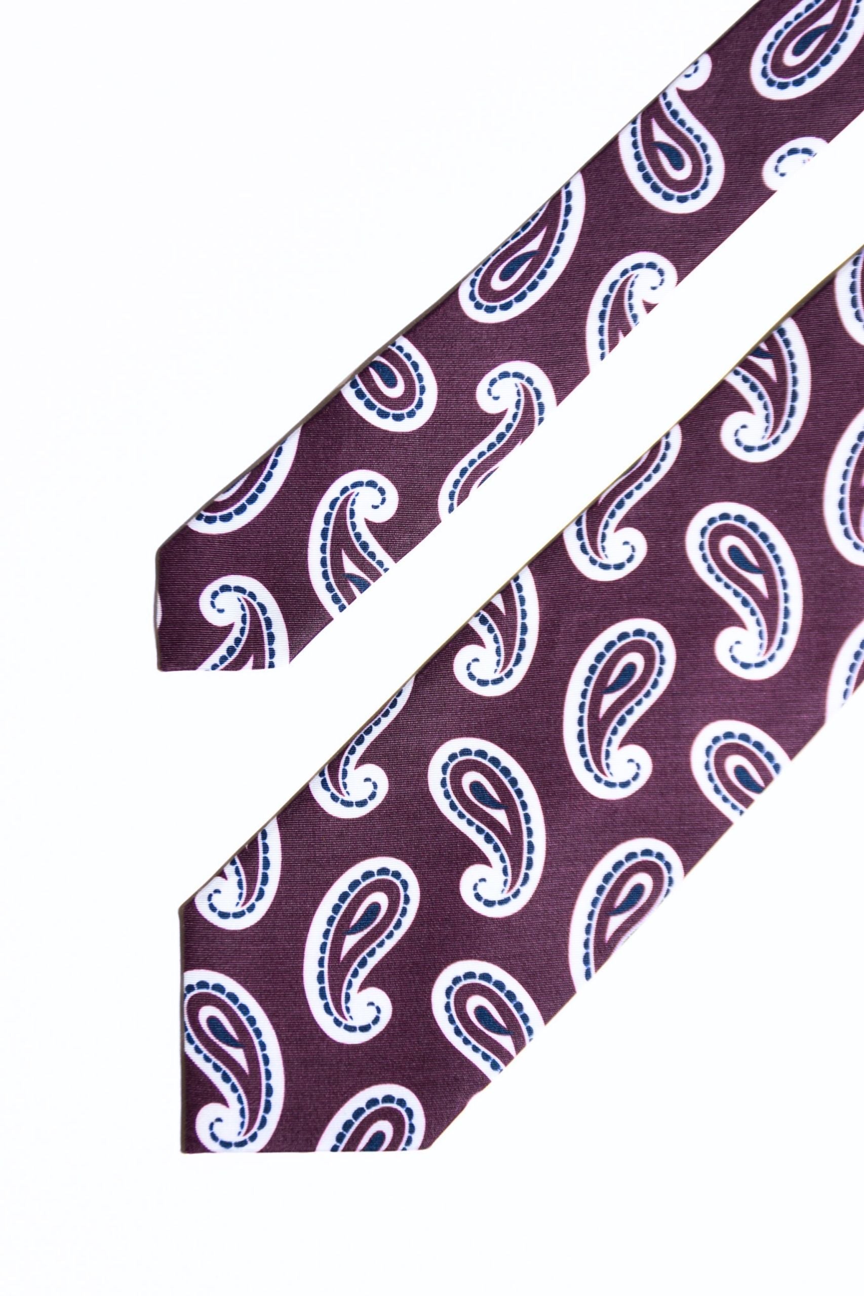 CRAVATE POPPI BORDEAUX - SS25-CRAPOP-BO
