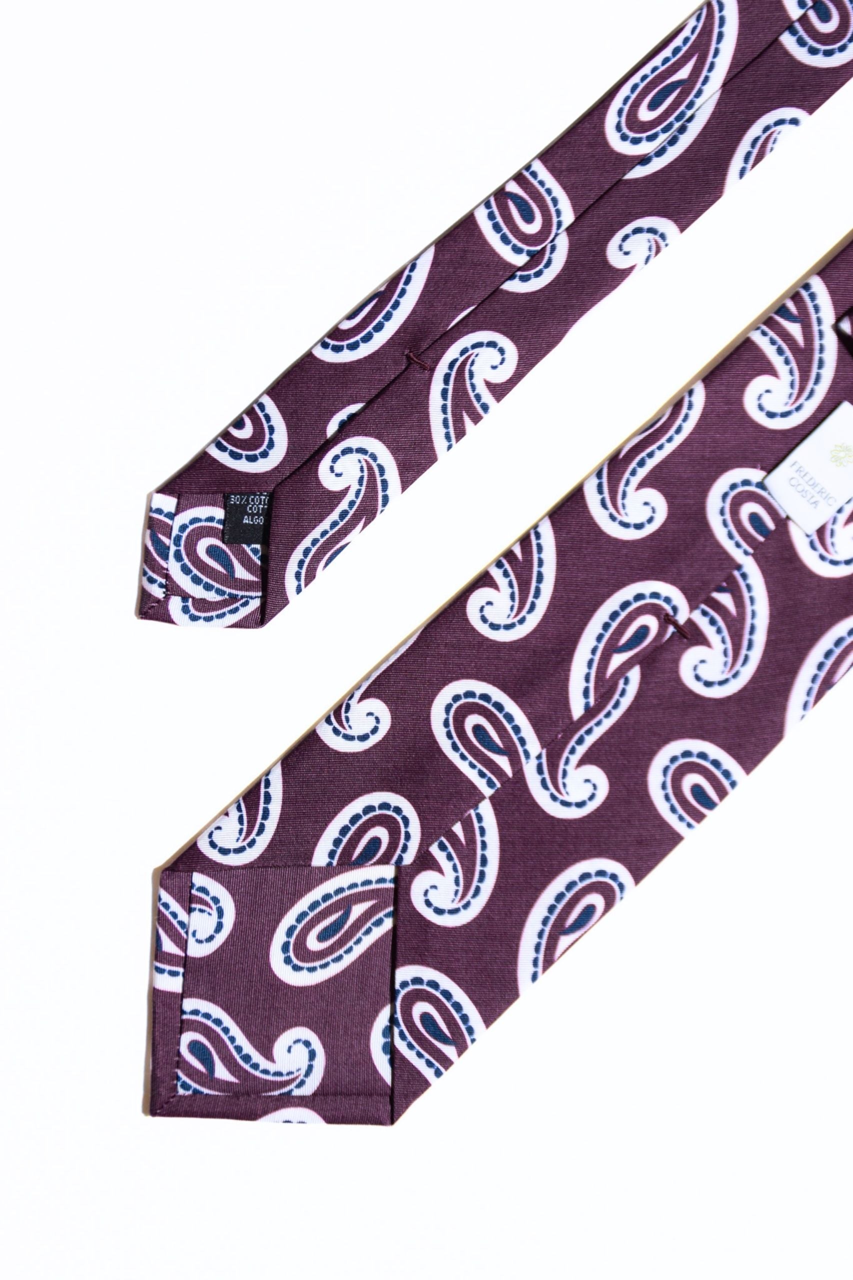 CRAVATE POPPI BORDEAUX - SS25-CRAPOP-BO