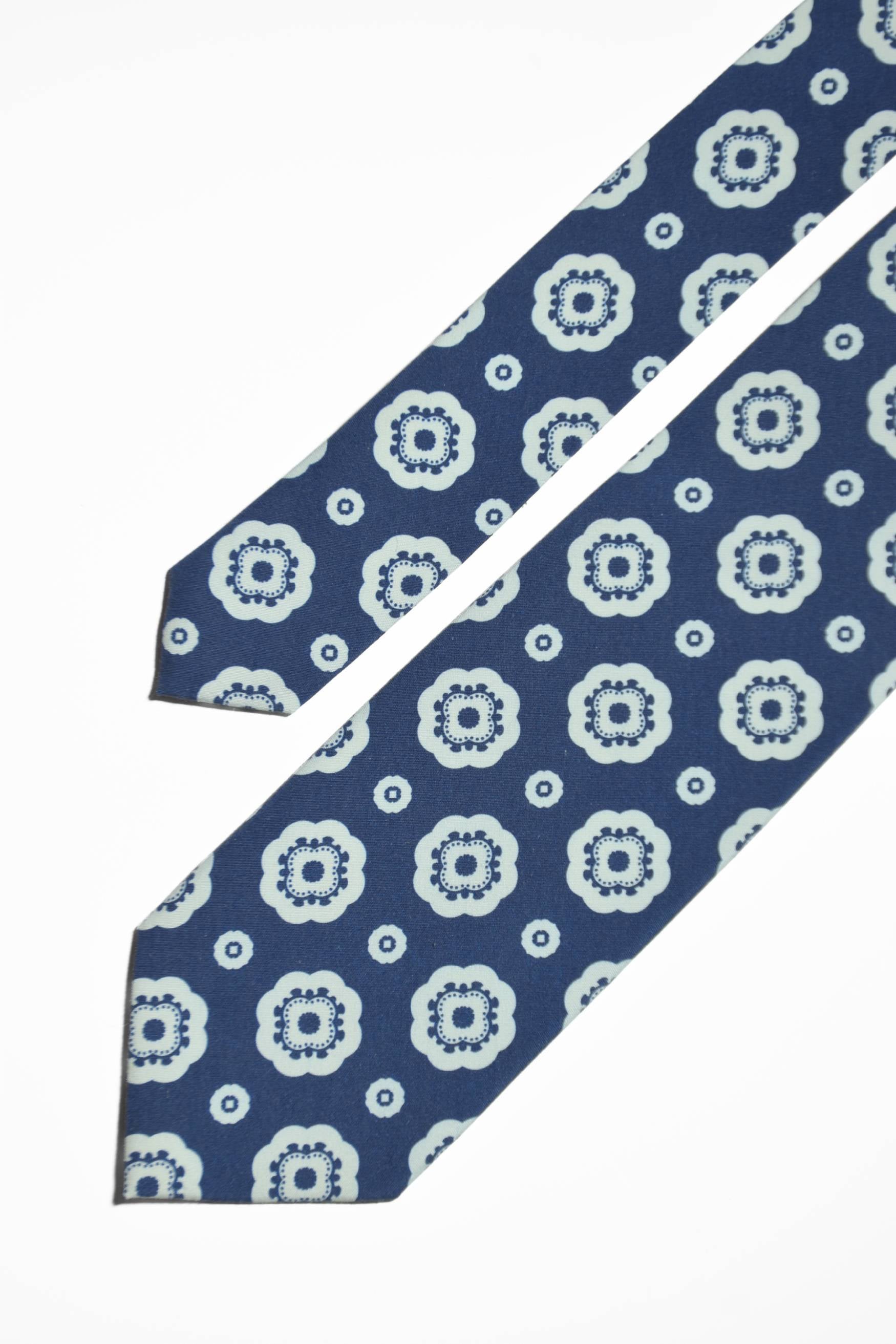 CRAVATE BARBIANO NAVY - SS25-CRABAR-NATU