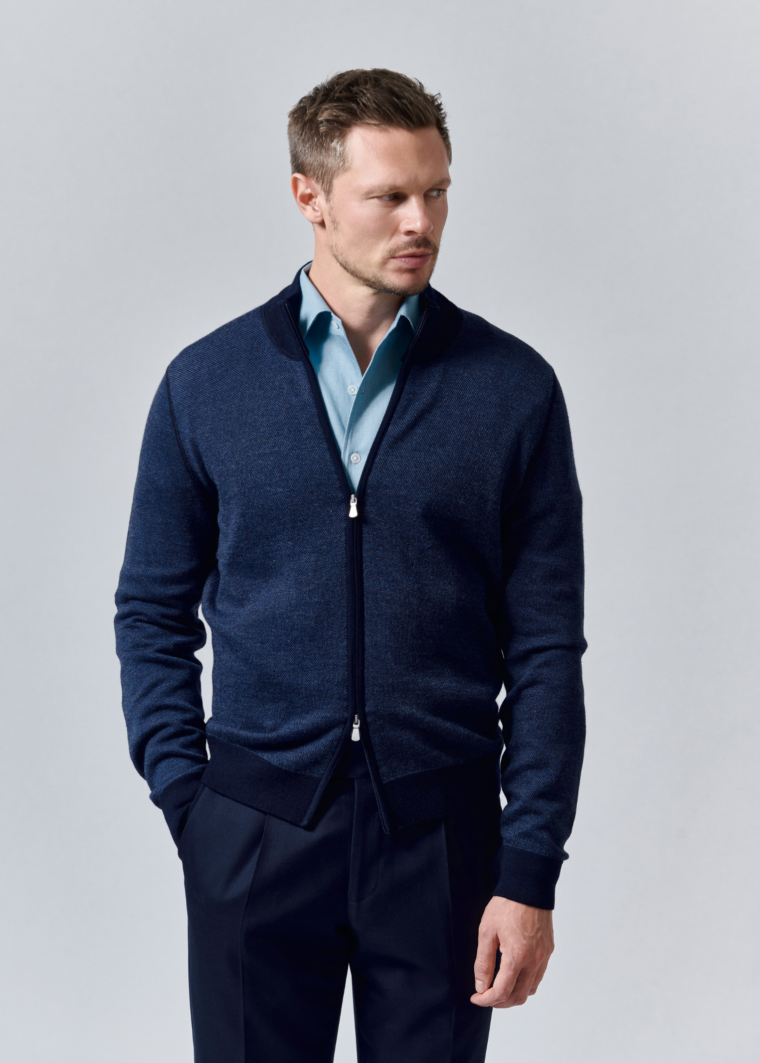 Gilet zippé Todi - bleu