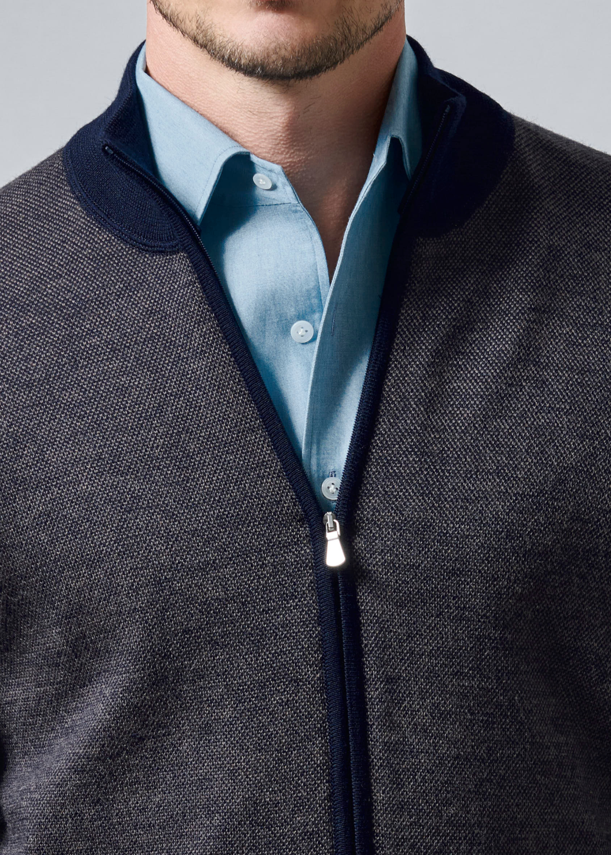 Gilet zippé Todi - marron