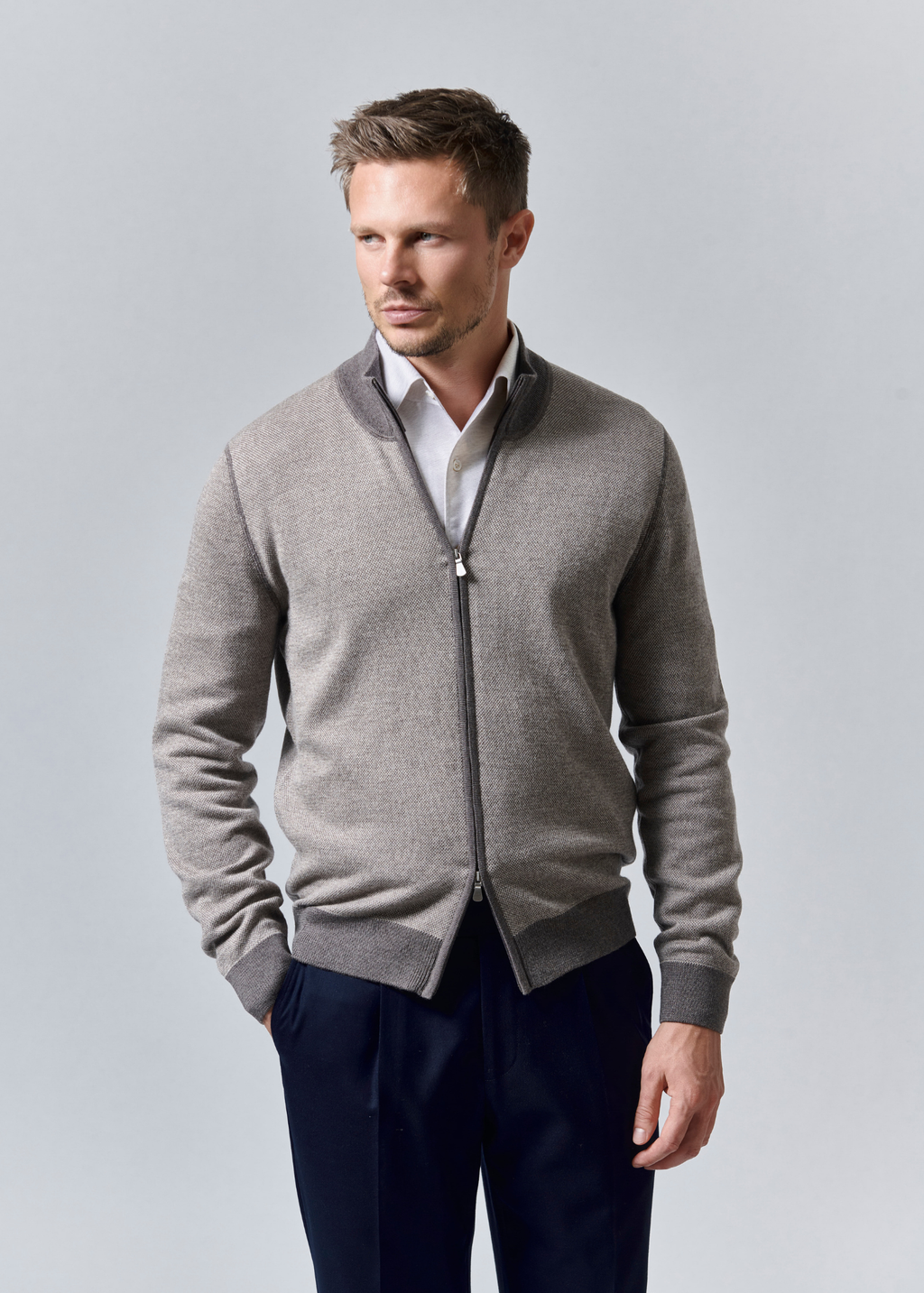 Gilet zippé Todi - beige