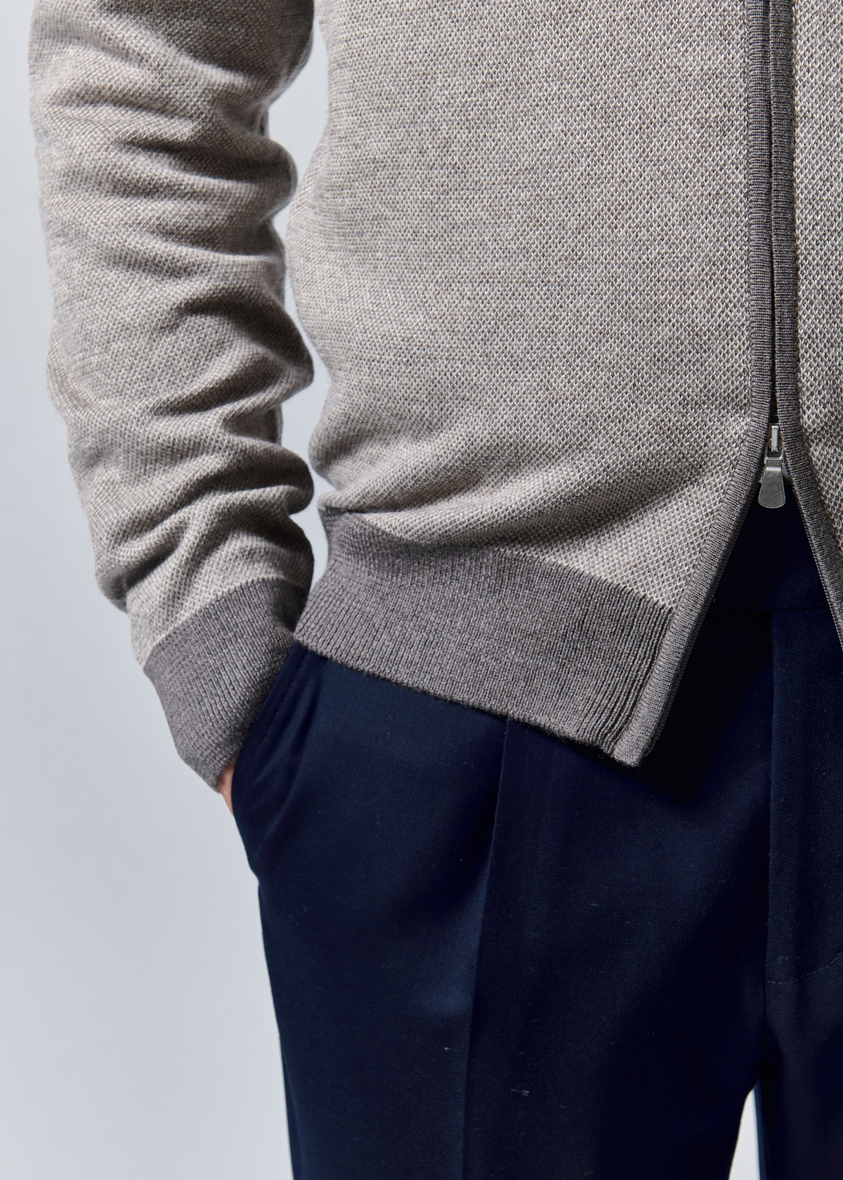 Gilet zippé Todi - beige