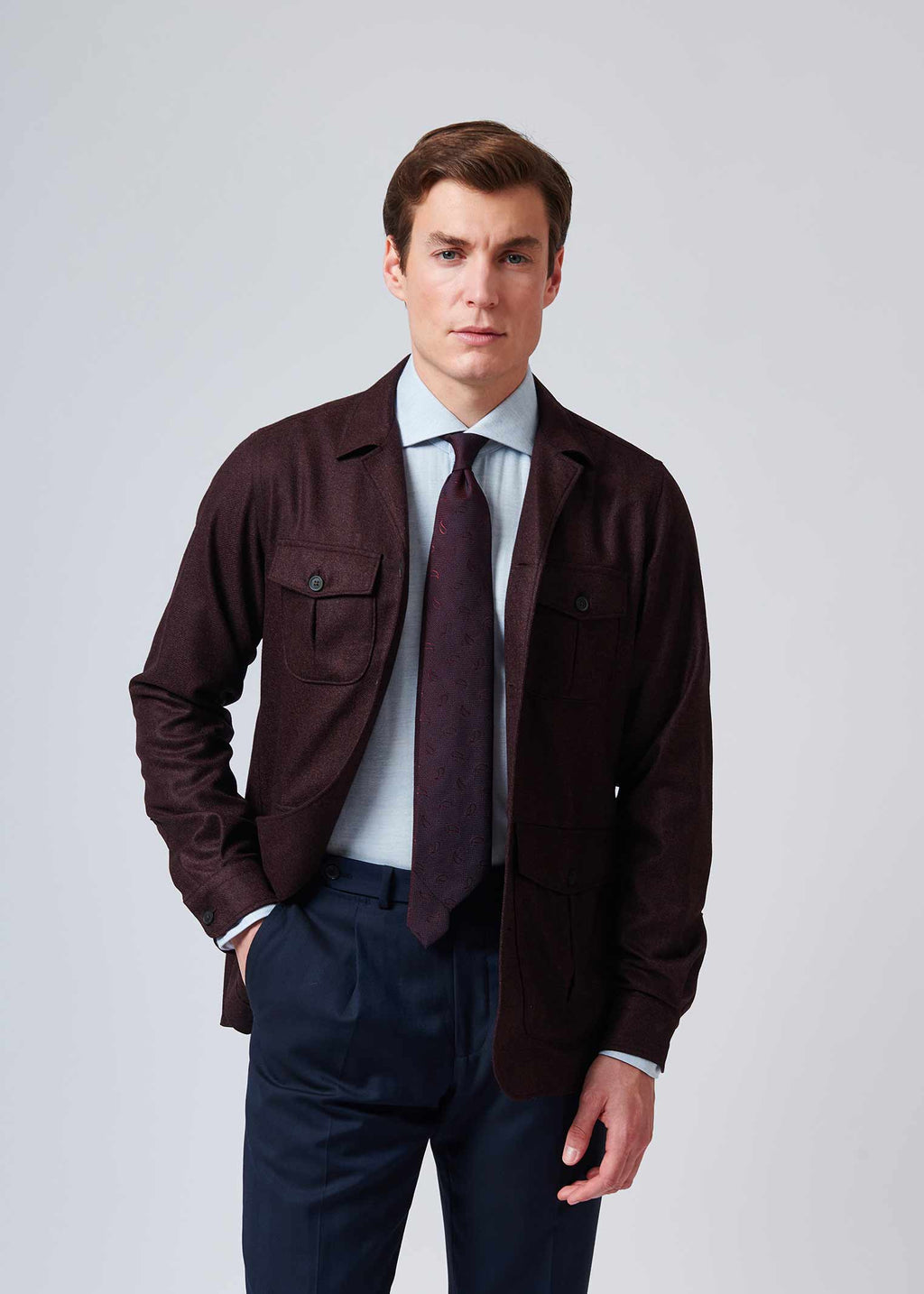 Surchemise Loro bordeaux - VESLOR-BO-