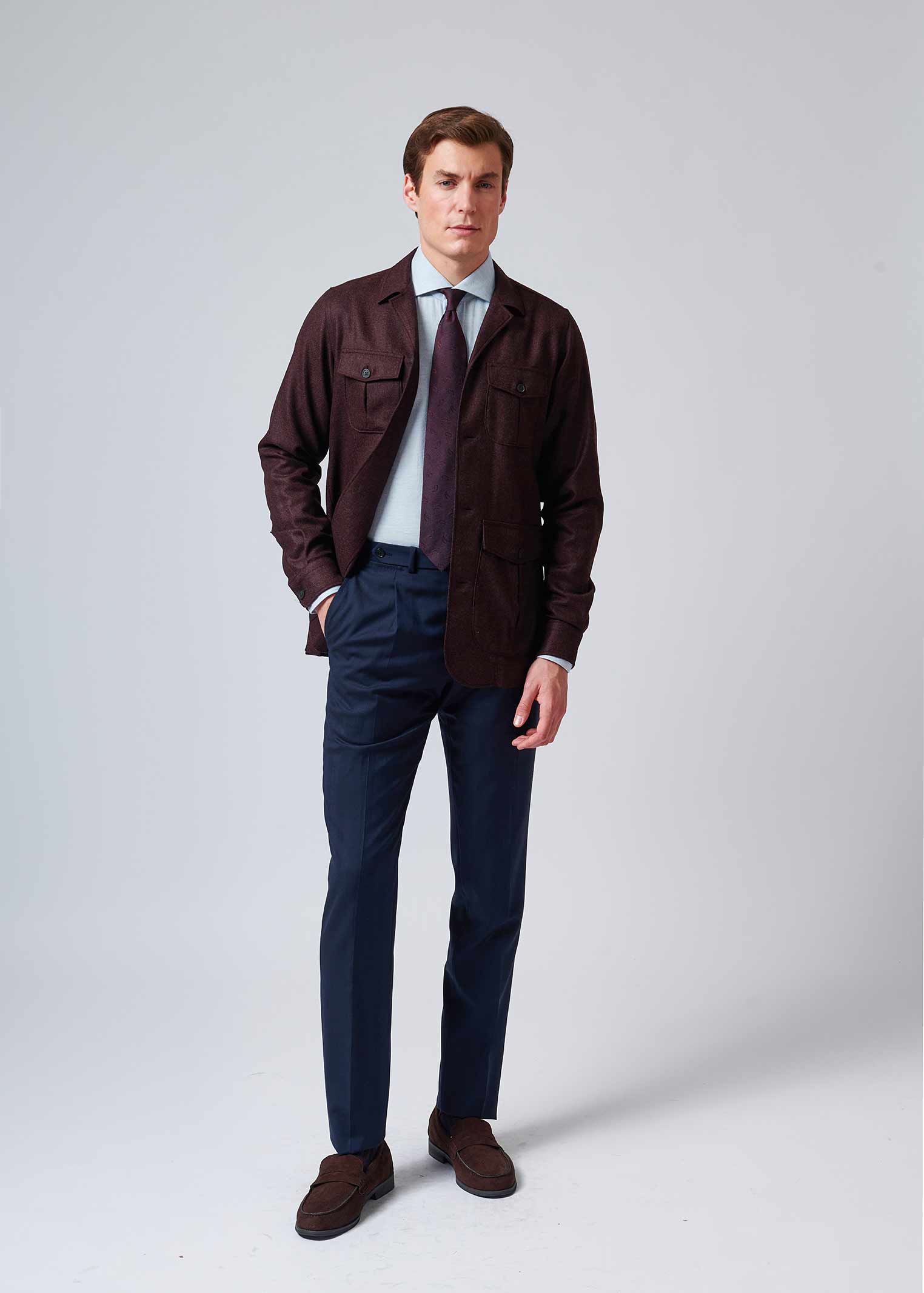 Surchemise Loro bordeaux - VESLOR-BO-