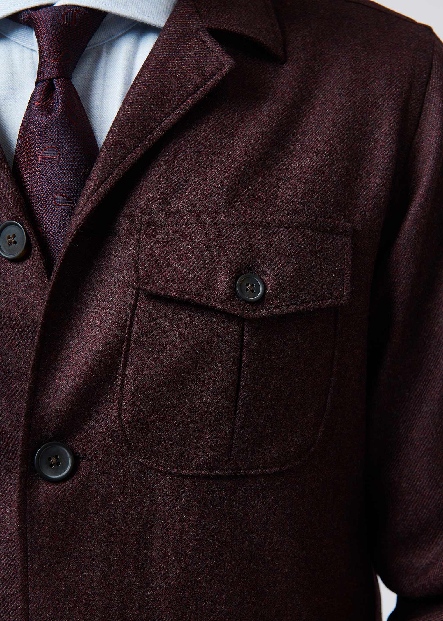 Surchemise Loro bordeaux - VESLOR-BO-