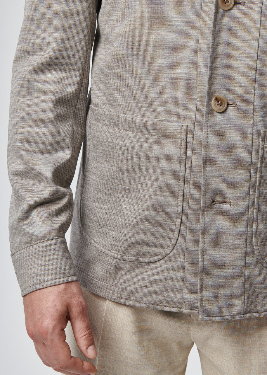 Loris work jacket - summer beige jersey